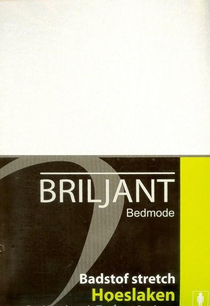Badstof stretch hoeslaken wit 140x200