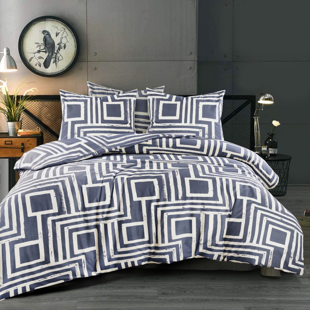 Dekbedovertrek Cas antraciet day-dream.